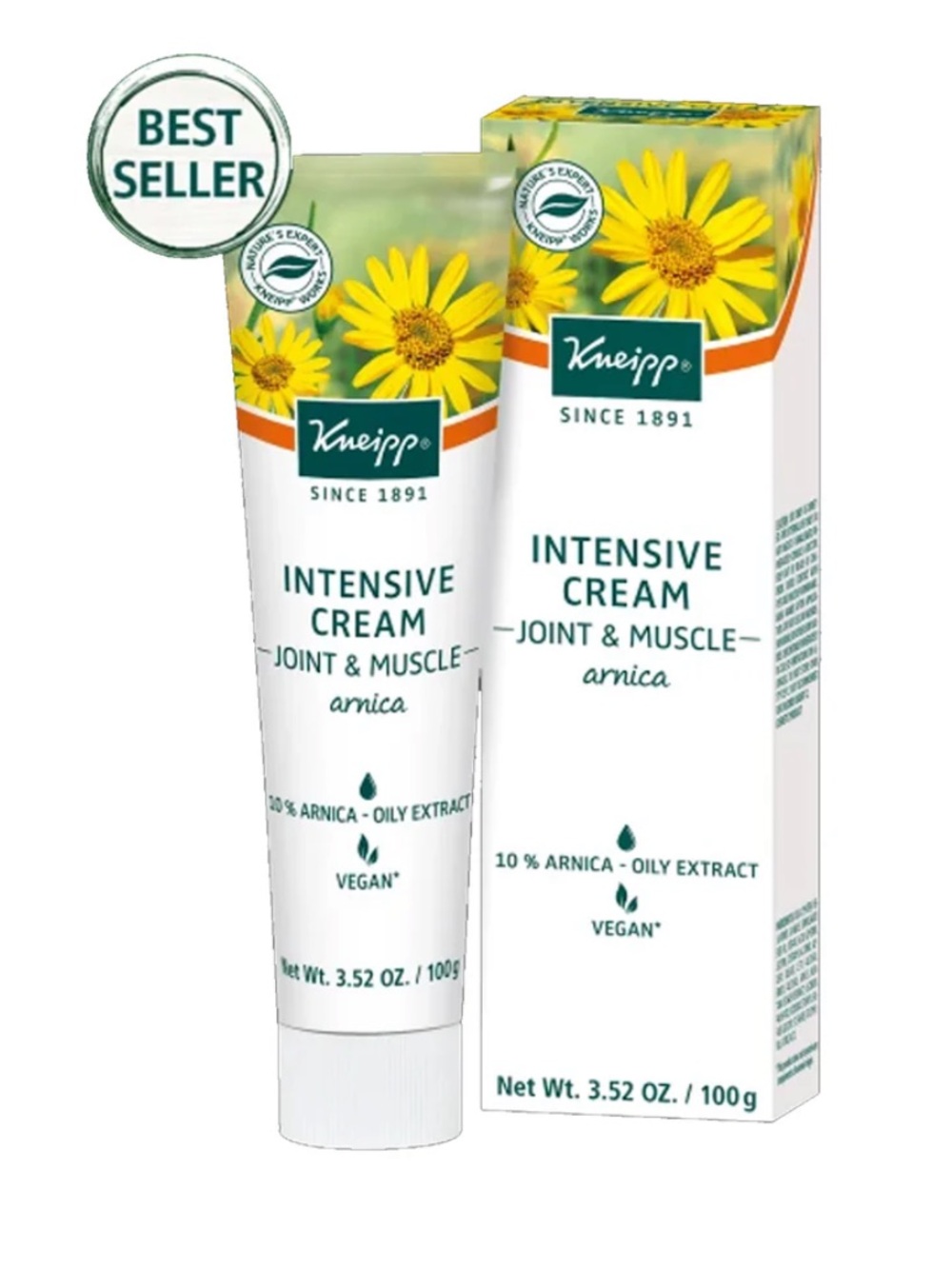 Arnica Intensive Cream for Joints & Muscles - White/Yellow
